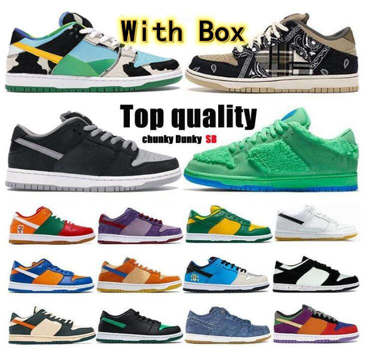 

Dunks SB Low Pro QS Chunky Dunky Freddy Krueger Men Women Running Shoes Paris StrangeLove Staple x panda pigeon Muslin Sports Sneakers, 25