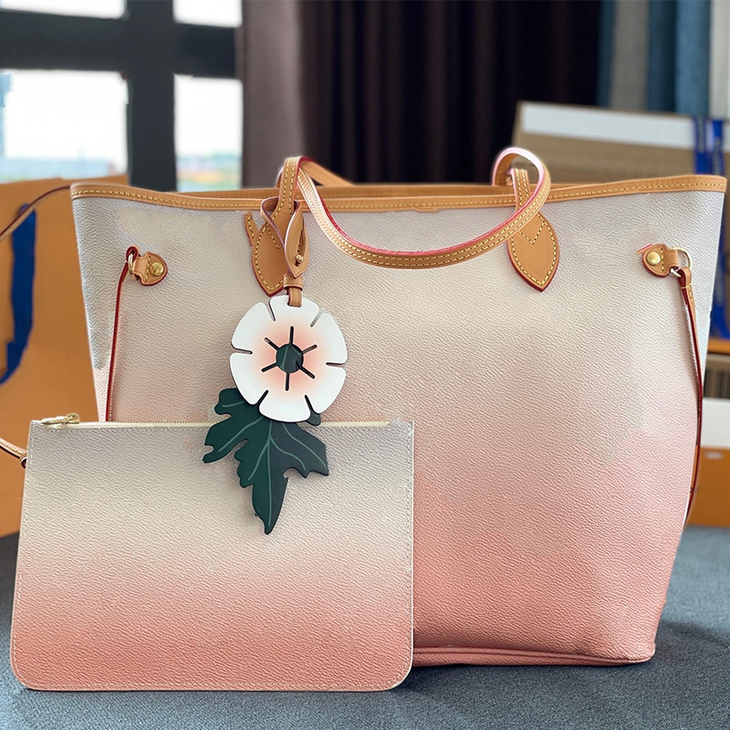 

2021 Latest Summer Upgrade Tote Women Designers Handbags Composite Bags Shopping Purse Handle Coated Canvas Leather High Quality Wholesale, No box