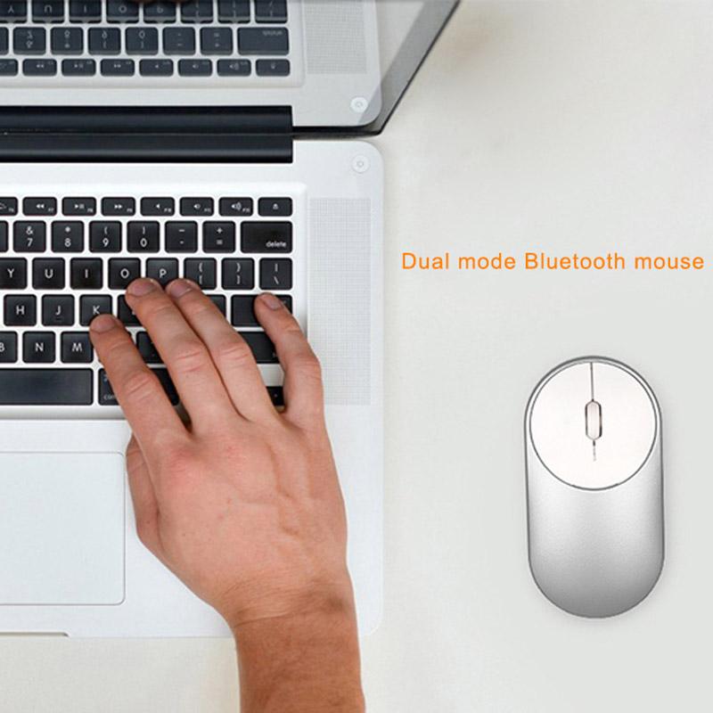

Portable Wireless Mouse ABS 2.4GHz WiFi Bluetooth 4.0 Mice For Office Laptop Desktop UY8