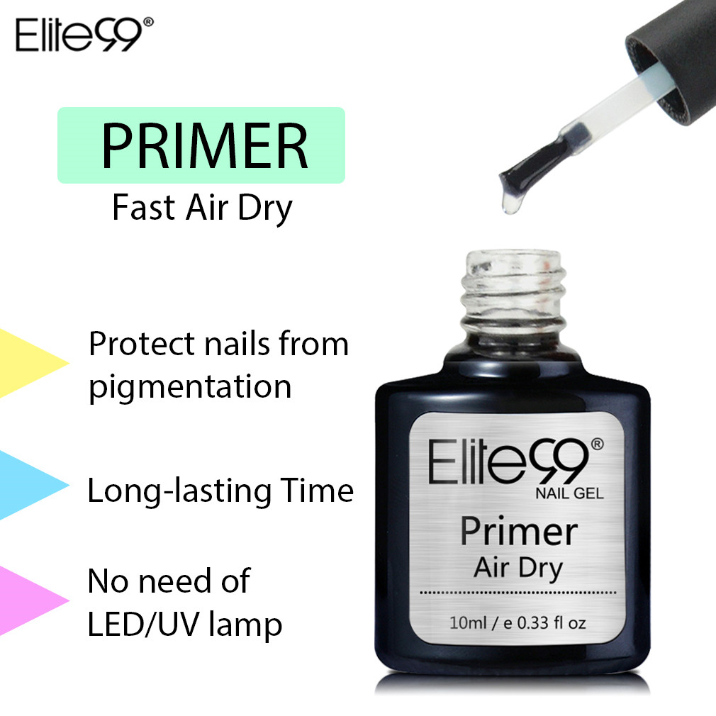 

Elite99 Water based No Acid Soak Off Primer Nail Polish Base Coat Gel Top Coat Gelpolishes Gel Lacquer Varnish Gel, Photo color