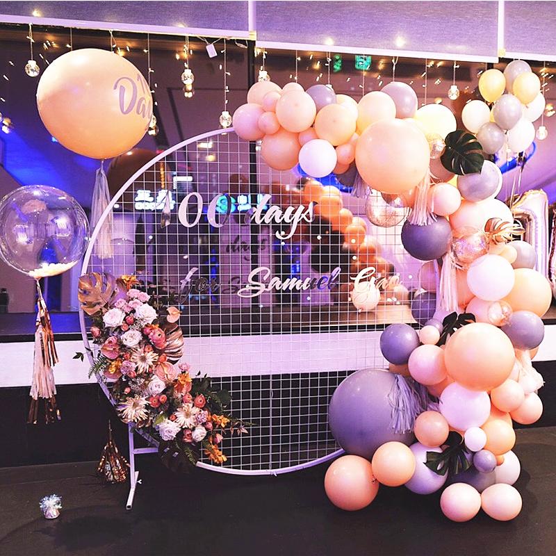 

Party Decoration 58/78cm Birthday Balloon Garland Ring Stand White Christmas Wreath Hoop For Wedding Arch Foil Decor Baby Shower Supplies