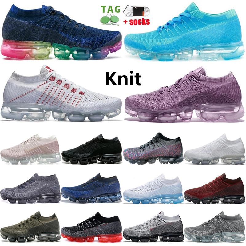 

2022 Top Quality Cushion Knit OG 1.0 Fly Mens Running Shoes Designer Rainbow Blue Cyan Blues Gray Gold Black Zebra String Men Sports Women Sneakers Trainers Size 36-45, 15