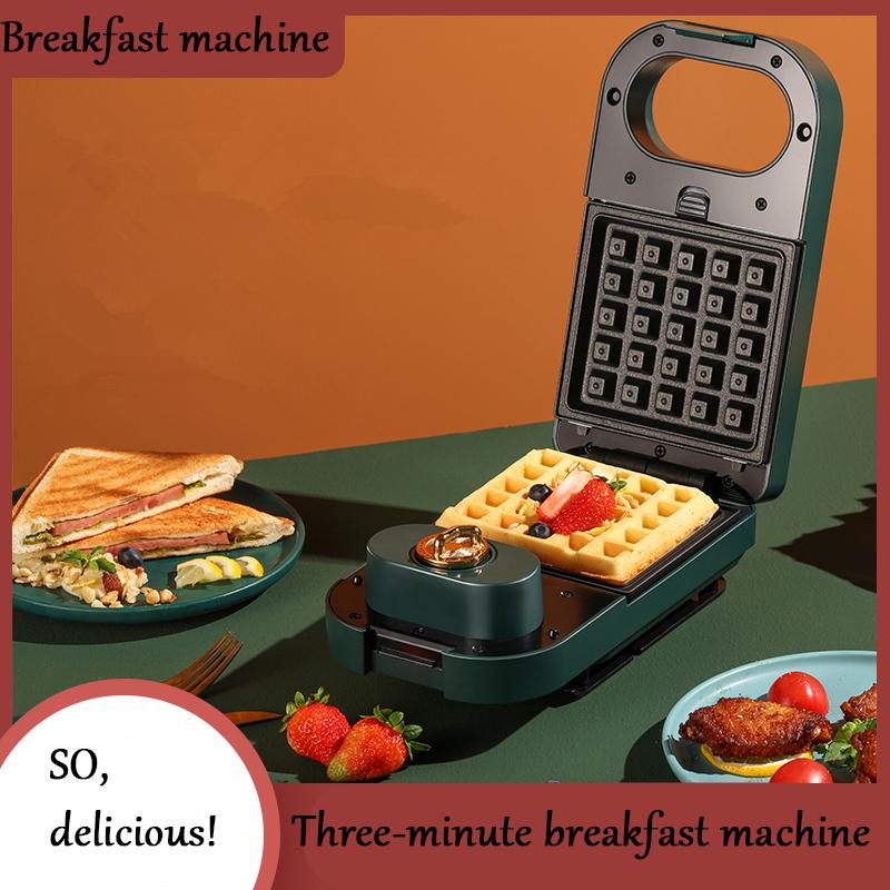 

Bread Makers EU Plug Electric Sandwich Maker Timed Breakfast Machine Waffle Toaster Baking Multifunction For Takoyaki Pancake