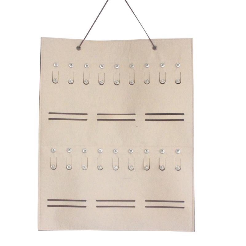 

Storage Bags Hanging Slots Display Foldable Home Office Multifunction Wall Mount Sunglasses Portable Bag Anti Deform Felt Organizer