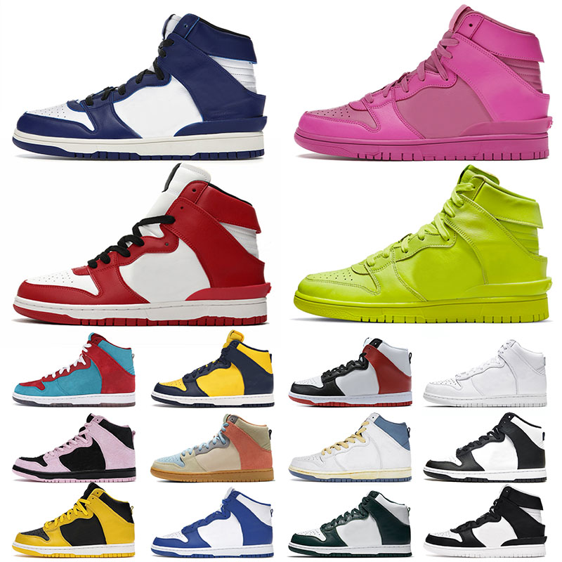 

Ambush x Dunk High Casual Shoes For Mens Womens Active Fuchsia Dunks 1 One Flash Lime Deep Royal Blue Black White Panda Chicago Sports Sneakers Trainers Size Eur 36-46, 36-46 pure platinum
