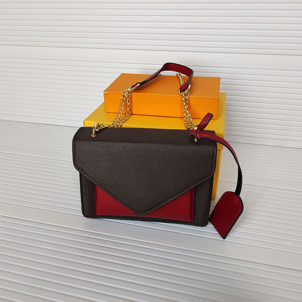 

High Quality Metal chain women handbags Flap Totes bags female flower ladies handbag wallets Luxury hand mother bill of lading brand Designer womens shoulder bag, Old flower - red