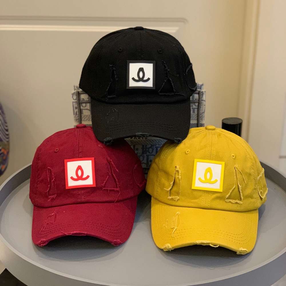 

cap Shuang C Xiaoxiang's hole Baseball Hat Women's fashion brand, Blue;gray