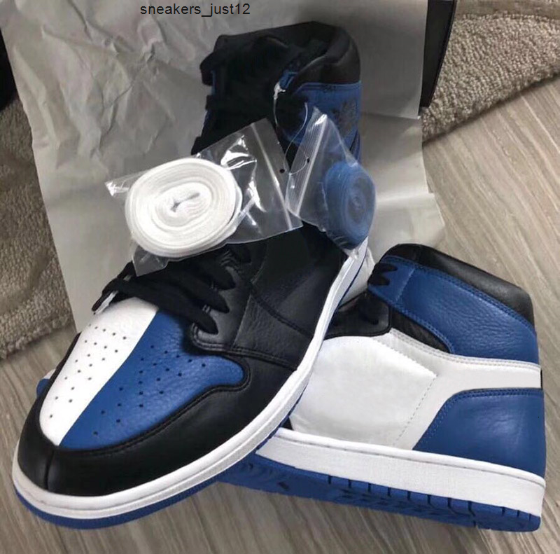 

1 Homage to Home Royal Blue Men Basketball shoes 1S High OG Board of Governors no sign mens clown shoe sports sneaker
