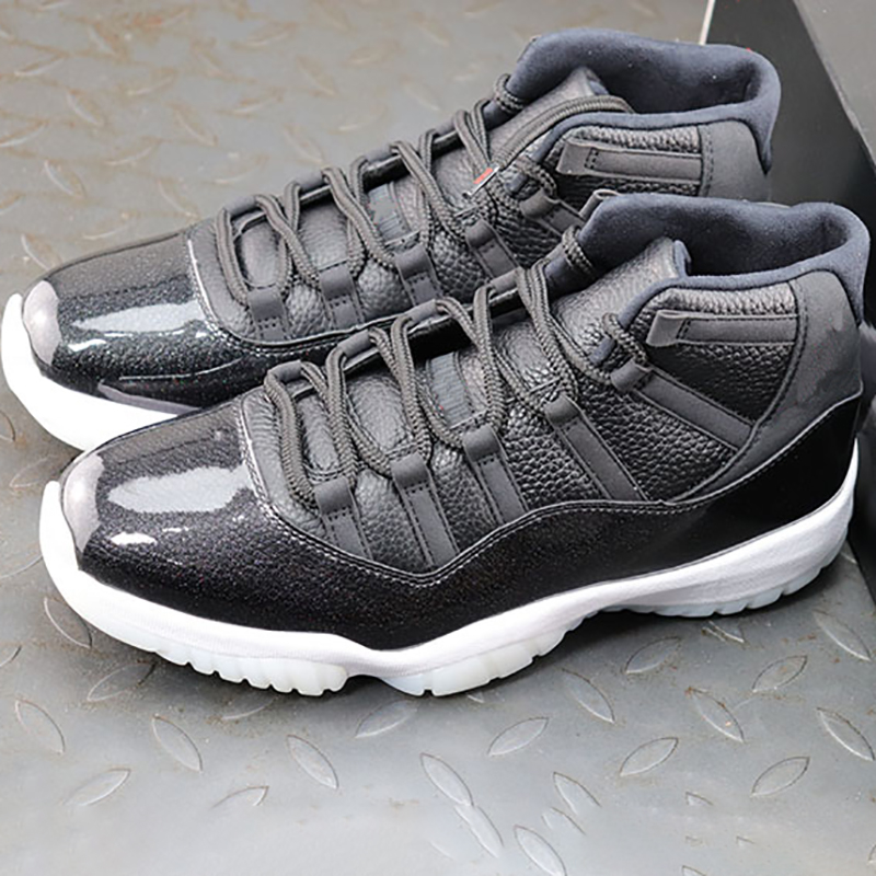 Top Quality Jumpman 11 Chaussures de basket-ball 72 10 Noir Blanc 11S Designer Fashion Sport Chaussure de course Taille US5.5-13