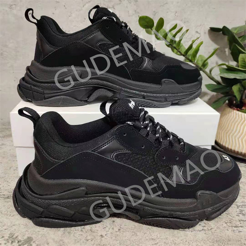 

Top Quality Triple S Mens Womens Casual Shoes Colorful White Black Blue Low Make Old Combination Boots Sports Size -45, Customize