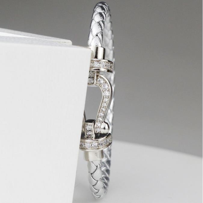 

Bracelet Cuff France Paris en argent Sterling 925 pour femmes bijoux manchettes avec corde pendentif