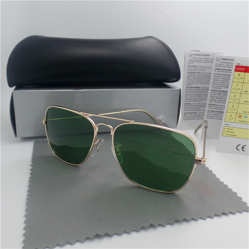 

Luxury designer Sunglasses Glass Lens UV400 Beach Vintage Fashion Men Women Sun glasses Eyewear With box