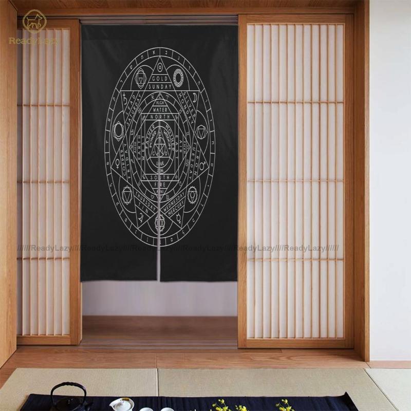 

Mythology Curtains Garage Double Door Curtain Separation Aesthetic & Drapes