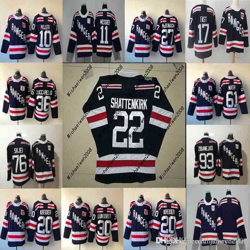 

30 Henrik Lundqvist Jersey 2018 Winter Classic New york Rangers Jersey Ryan McDonagh Mats Zuccarello Mika Zibanejad Rick Nash Jersey, 20 chris kreider