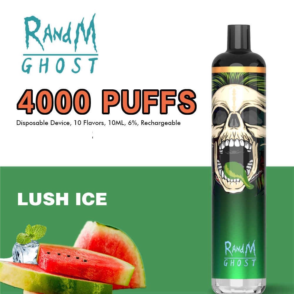 

RandM Dazzle Ghost 4000 puffs cigarette Factory Wholesalecigarette Disposable Type-C rechargeable vapes Multi-flavor e-cigarette