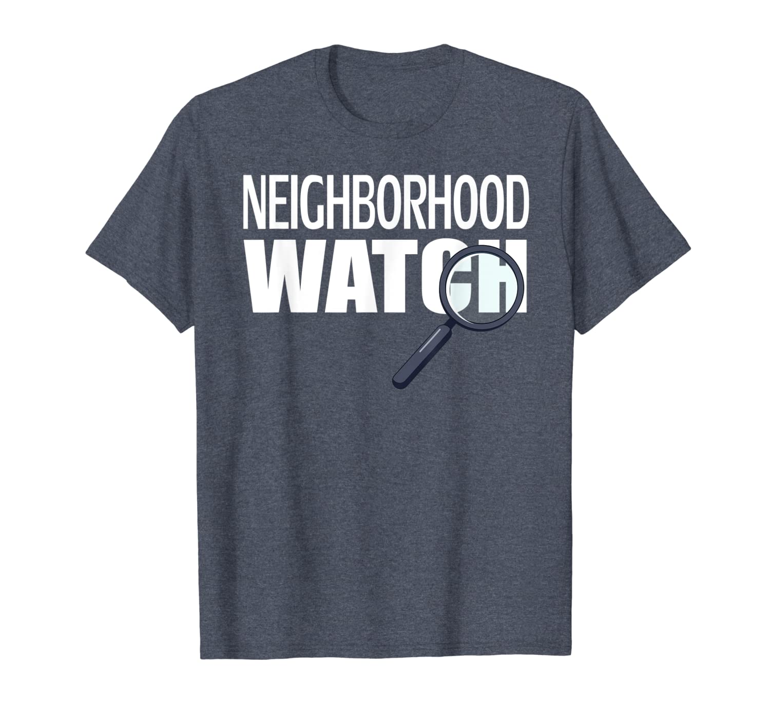 

neighborhood watch tshirt, White;black