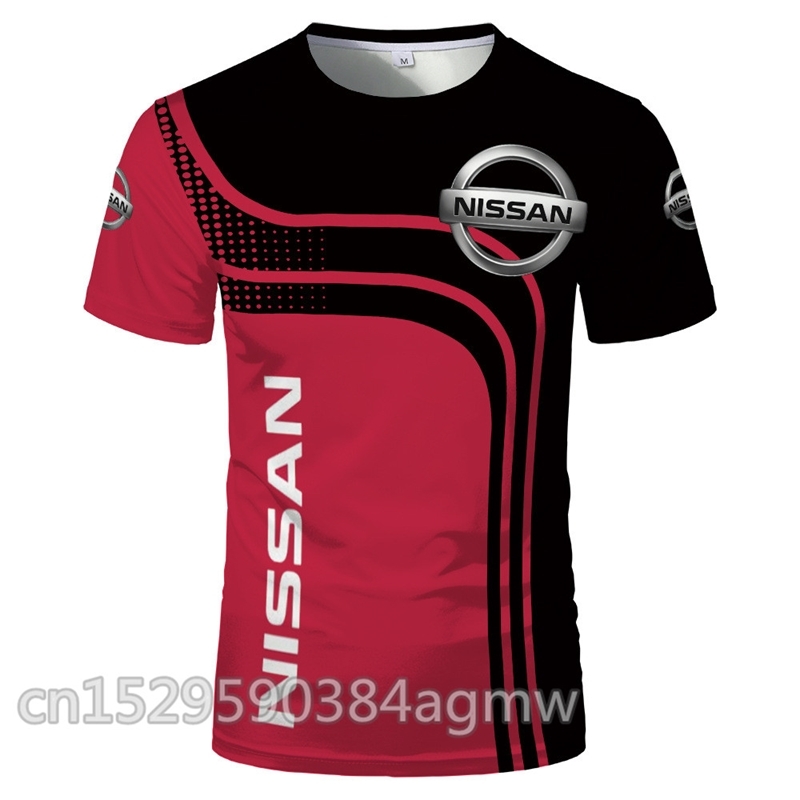 

Short Sleeve Nissan Car Mens T-shirt Summer casual 3DPrint T shirts Fashion Hip Hop Harajuku Male Brand Tee