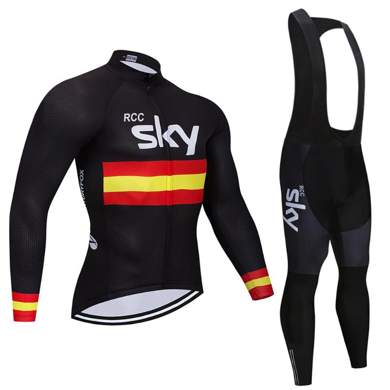 

racing sets rcc sky team summer cycling jersey set bicycle clothing breathable men short sleeve shirt bike bib shorts 9d gel pad, Black;blue