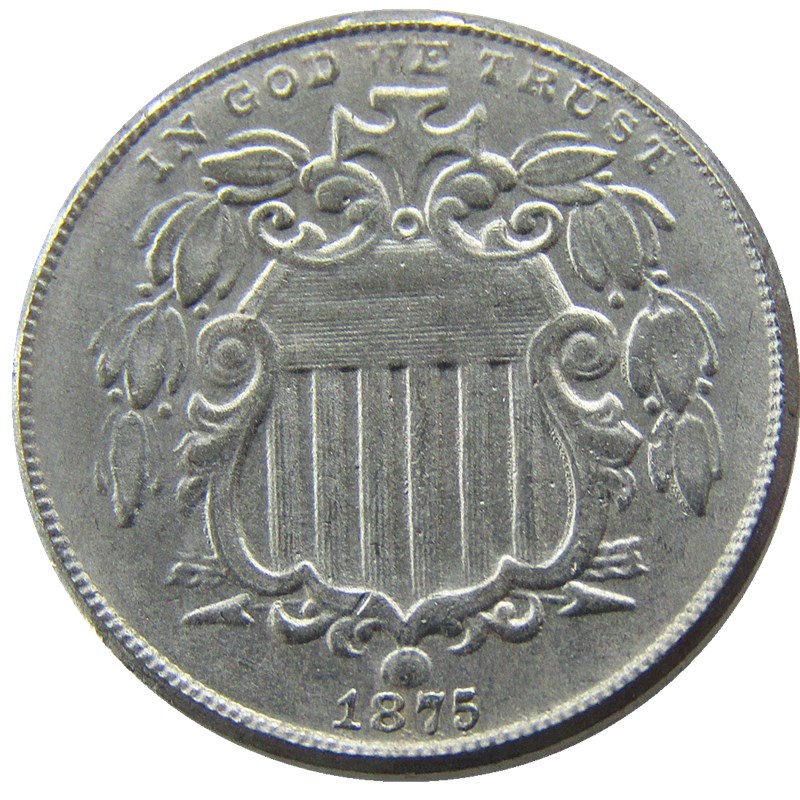 

US 1875 Shield Nickel Five Cents Craft Copy Coin Promotion Factory Price nice home Accessories Silver Coins