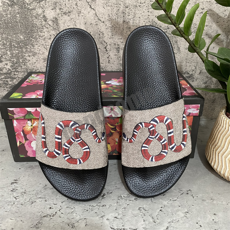 

[With Box] 2021 Top Quality Women Men Slides Summer Slippers Beach Indoor Flat Sandals Flip Flop Spike Sandal EUR 36-46, Colour-23