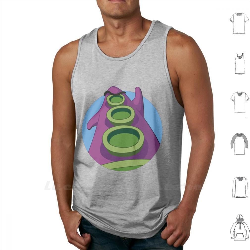 

take on the world tank mens vest sleeveless day tentacle of lucas maniac mansion retro, White;black