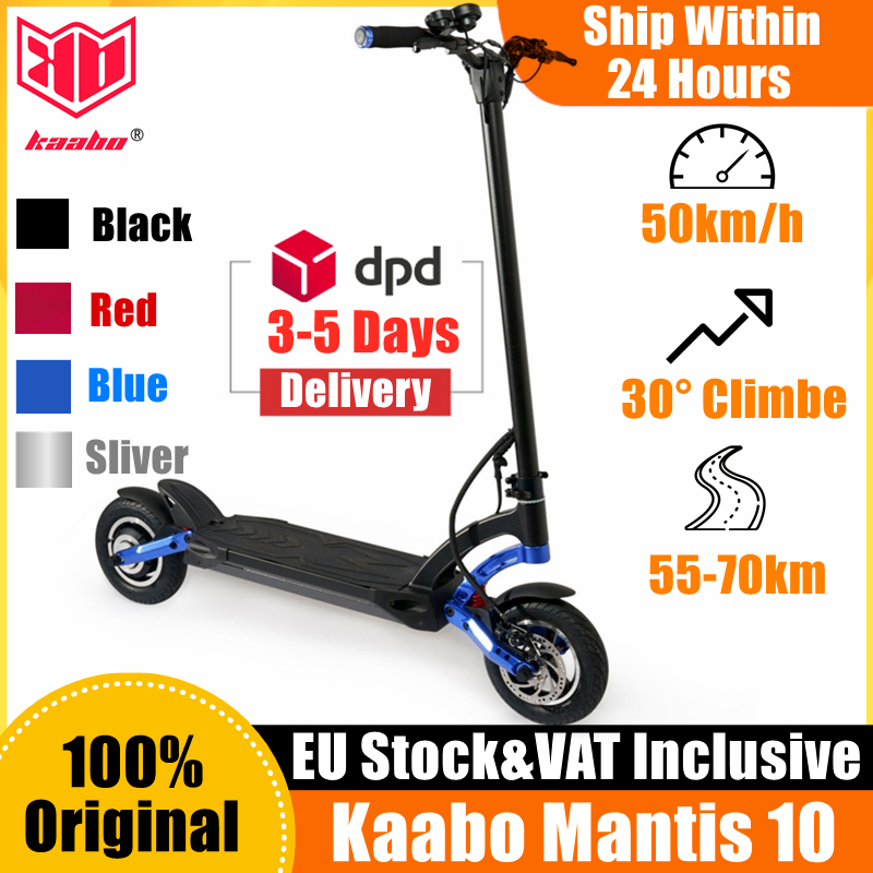 

EU Stock Original Kaabo Mantis Electric Scooter 10 ECO 800 Kickscooter Single Motor 800W 48V 18.2Ah Smart Two Wheel Foldable Skateboard Inclusive of VAT
