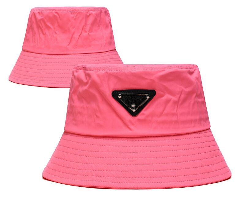 

Pink Bucket Hat Designer Cap for Men Woman Caps Beanie Casquettes fisherman buckets hats patchwork Fashion summer Sun Visor