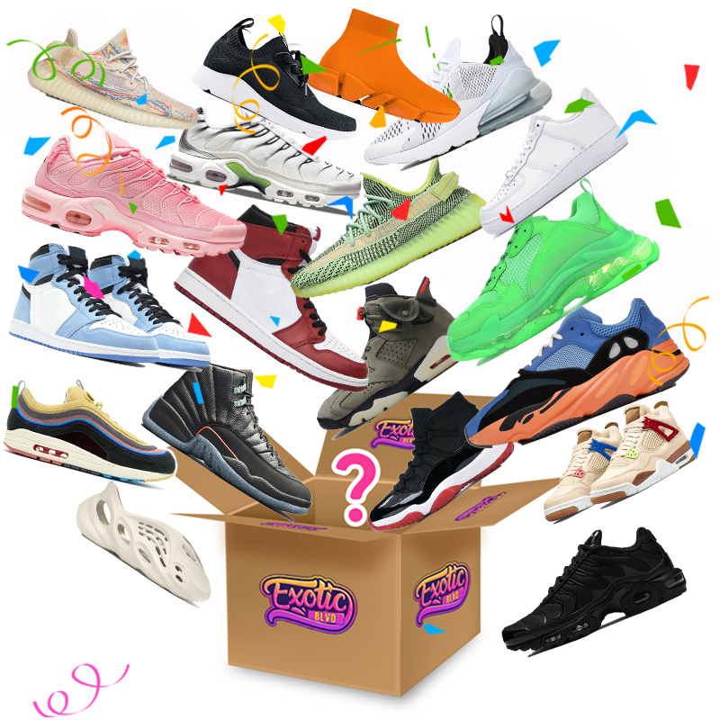 

surprise Lucky mystery box 100% high quality basketball shoes 1s 4s 13s running tn plus snow boots slippers novelty Christmas gifts most popular freeshipping, 1#winning probability 30-50%