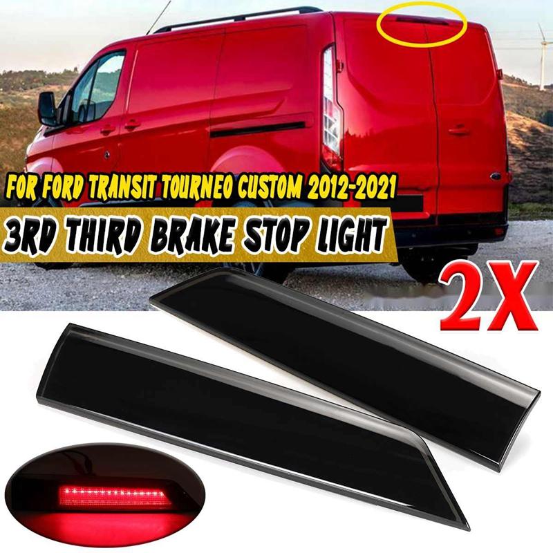 

Car Headlights 3Rd Third Brake Light Rear Warning For Transit Tourneo Custom 2012-2021 Tail High Mount Stop Lamp Black