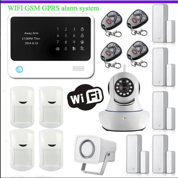 

Golden Security G90B Plus Two Way Intercom APP Control Gsm Wifi Alarm Burglar System Work With IP Cam / Wire Siren Systems