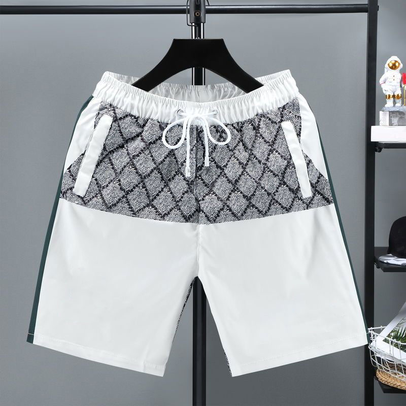 

Men shorts swim pants embrodiery quick dry benach short knee length elastic waist jogger drawstring loose swimming mens lightweight