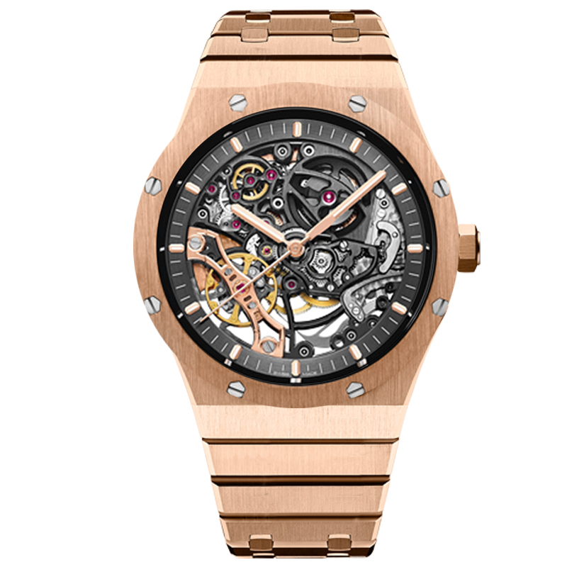 

watch montre de luxe mens automatic gold watches full Stainless steel Sapphire waterproof Luminous Classic Wristwatches, Add 5 atm waterproof