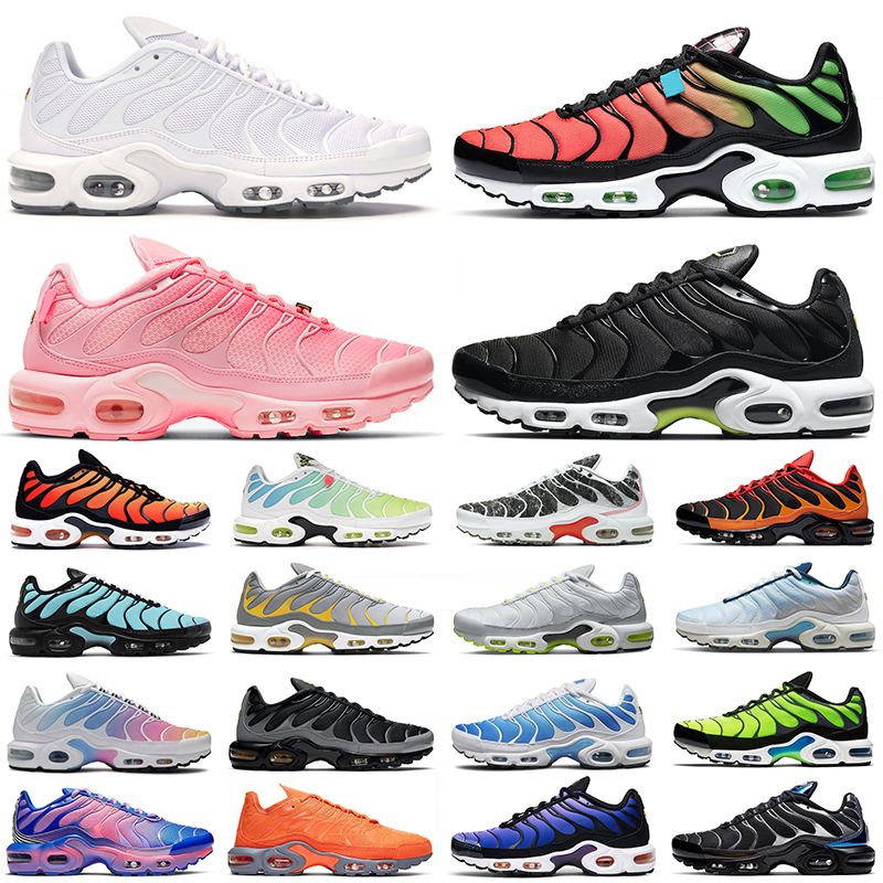 

tn plus men women running shoes triple Black Aquamarine white Atlanta Crater Psychic Blue Volt Red mens trainers outdoor sports sneakers, 25