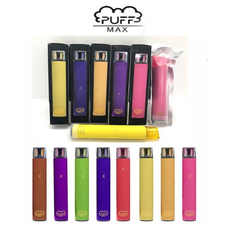 

2021 E-cigarettes Puff Max Pod Device 5% Disposable Cigarettes 2000 Puffs 8.5ML Pre-Filled Vape Pods 650mah battery aviliable