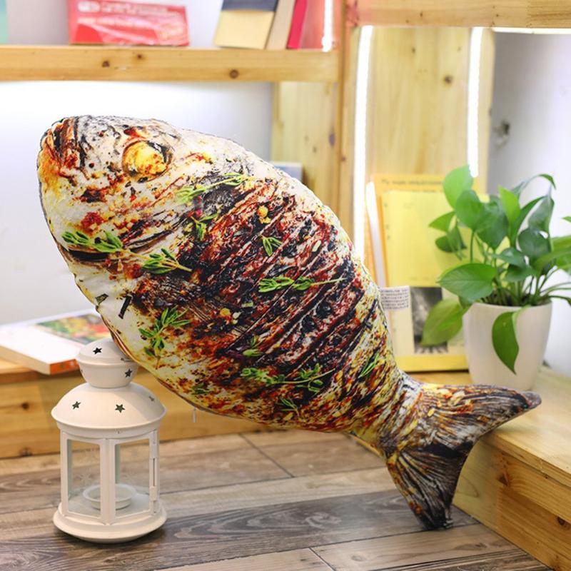 

Cushion/Decorative Pillow Simulation Spoof Food 20cm Grilled Fish