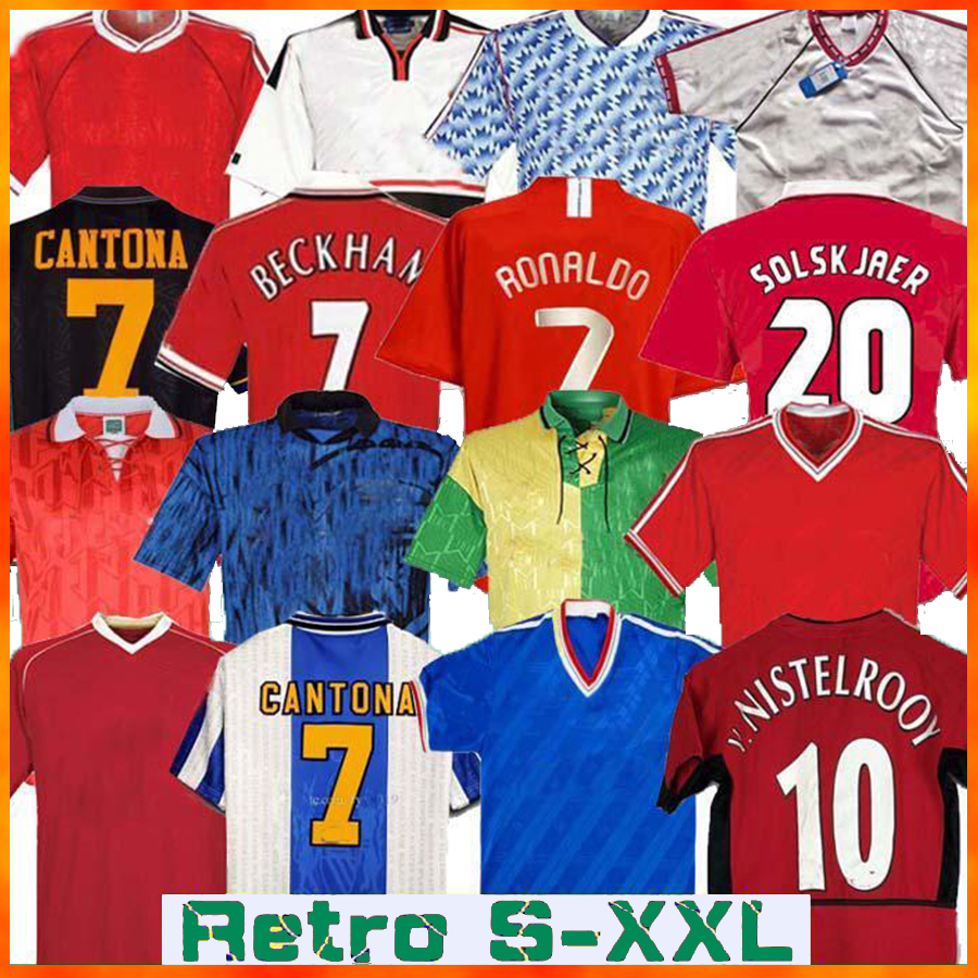 

Retro 2002 Soccer jerseys MAN football Giggs SCHOLES Beckham RONALDO CANTONA Solskjaer Manchester 07 08 93 94 96 97 98 99 86 88 90 91 UTD top quality, 1994 3rd black