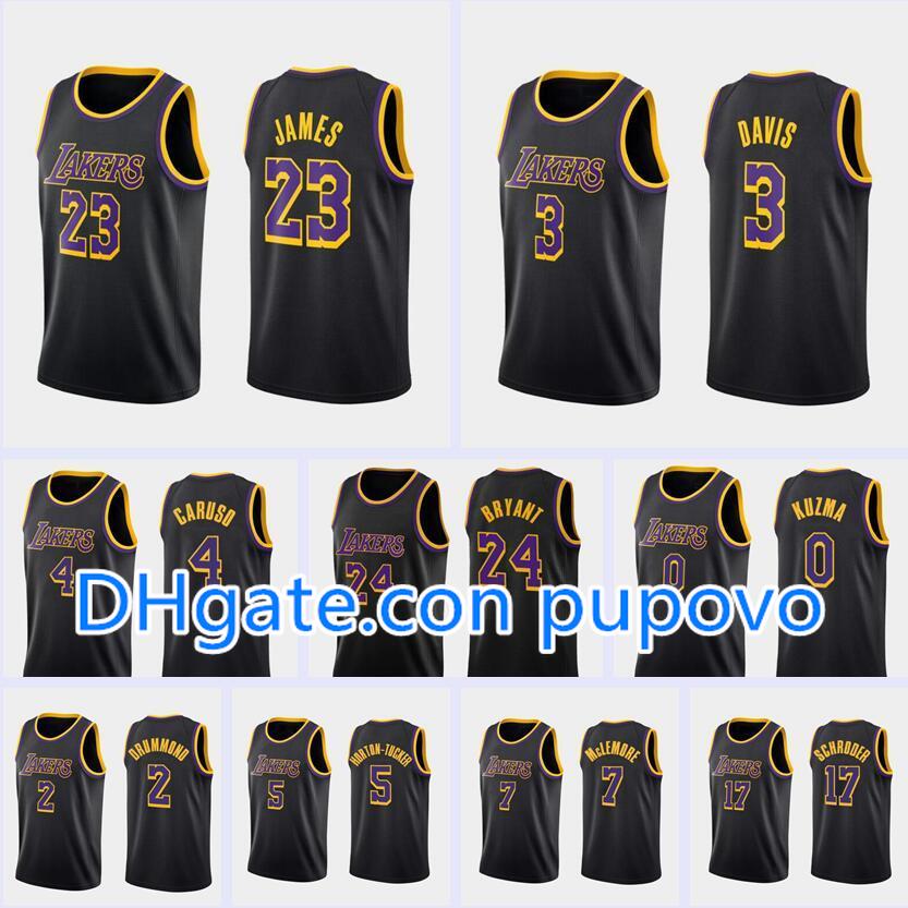 

Custom Basketball Jerseys Men S-6XL 23 James 3 Davis 0 Kuzma 4 Caruso 15 Harrell 14 Gasol 2 Drummond Black 20-21 Earned version Jersey, Black;red