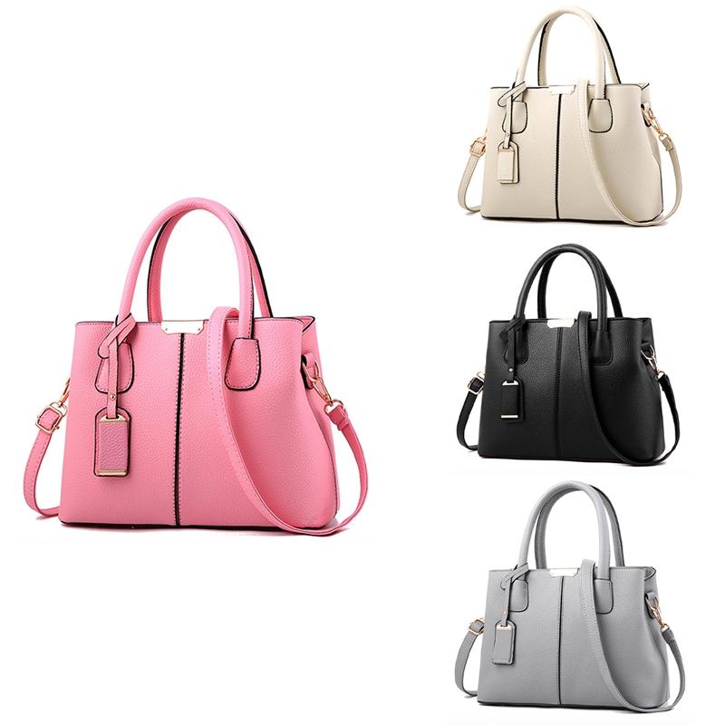 

Evening Bags Female Bag Fashion Casual Women's Leather Handbag Luxury Designer Shoulder, Black