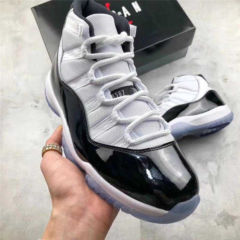 

Authentic 11 Concord 45 Space Jam Bred Jubilee 25th Anniversary Win Like 96 Gym Red Men Athletic Shoes Sports Sneakers with Box