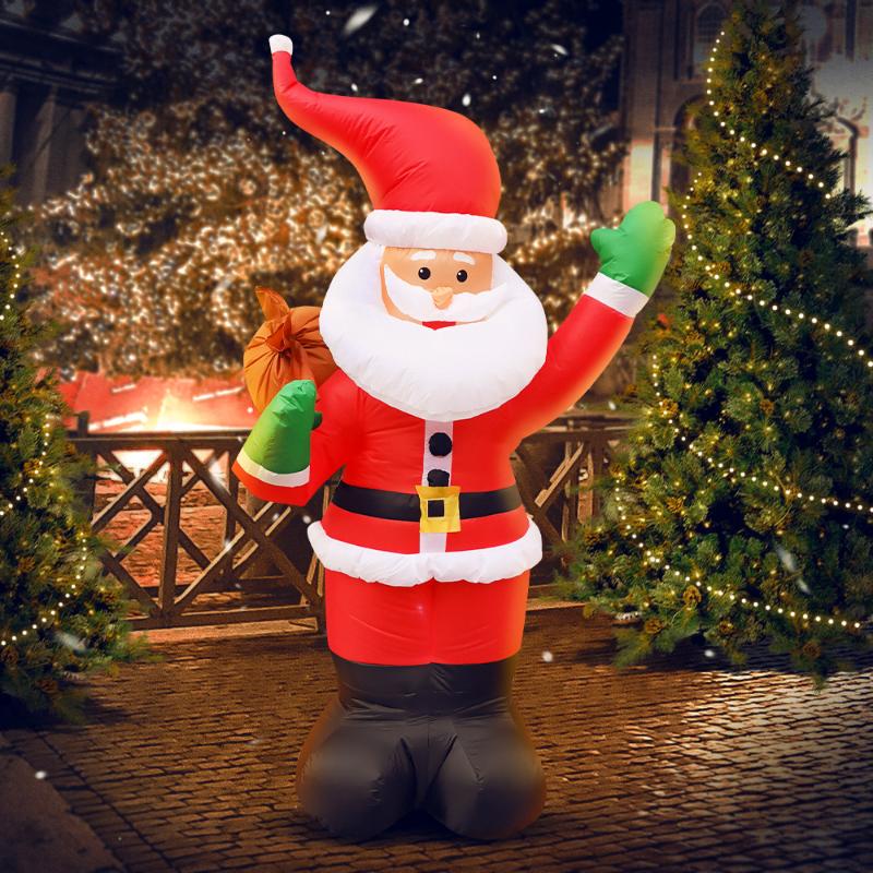 

Christmas Decorations Santa Claus Inflatable Decoration Outdoor Garden Yard Xmas Party Decor Ornaments Accessories