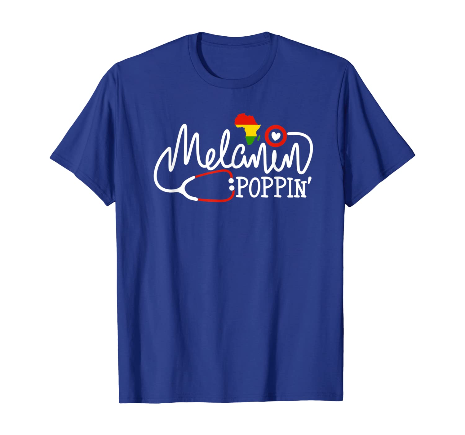 

Melanin Poppin Nurse Shirt Melanin Black African Pride nurse, White;black