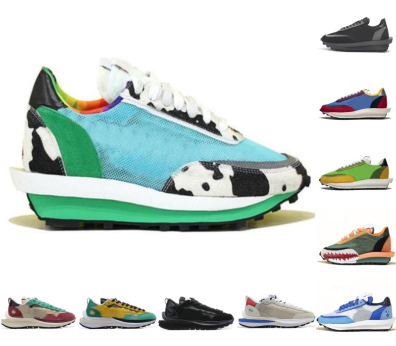 

classic waffle pegasus men women shoes fragment chunky dunky ldv Tour Yellow Villain Red white nylon mens womens trainers sports sneakers, 19