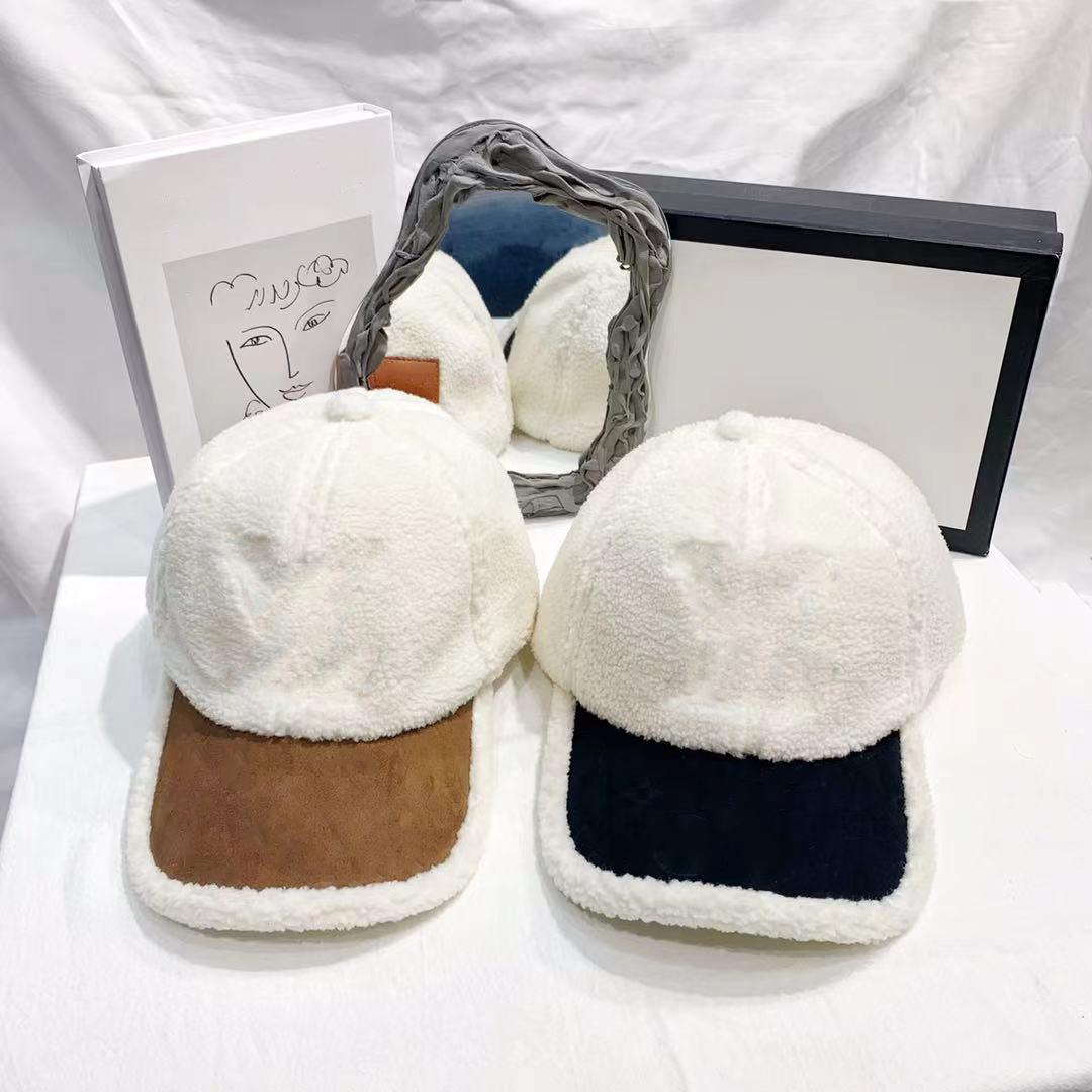 

Designers Hat Men's Women's Casual Baseball Hats high quality Lamb Wool Fashion Sports Cap New Winter Caps Couple, Extra cost