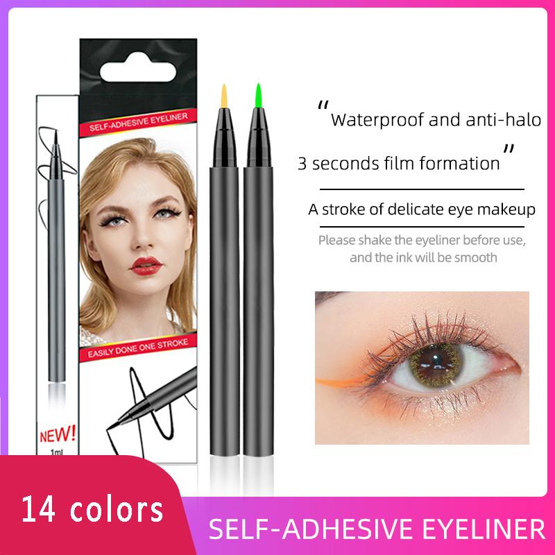 

Waterproof Colorful Liquid Eyeliner Pencils Fast Dry Long Lasting Thin Head Eye Liner Pen Makeup Tools Black/Blue/Red/Brown, Green