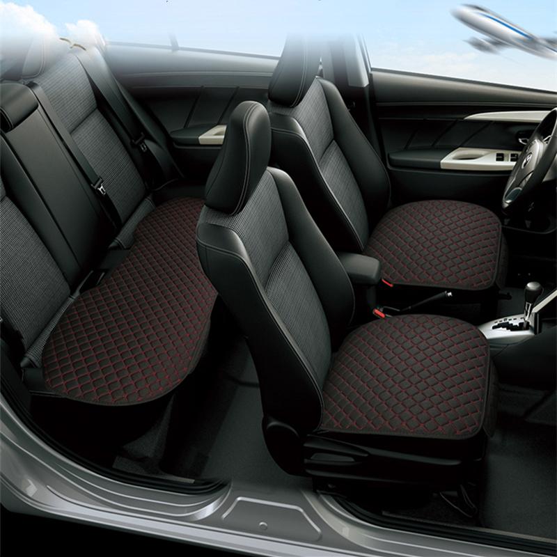 

Car Seat Covers Nature Linen Fabric Cover Four Seasons Flax Cushion Breathable Protector Mat Pad Auto Accessories Universal Size