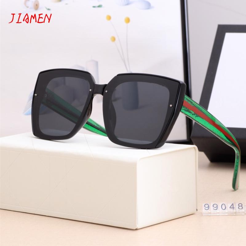 

Vintage Brand Designer Square Cat Eye Sunglasses Women Men Green G Red Gradient Sun Glasses Big Frame Eyewear UV400, White;black