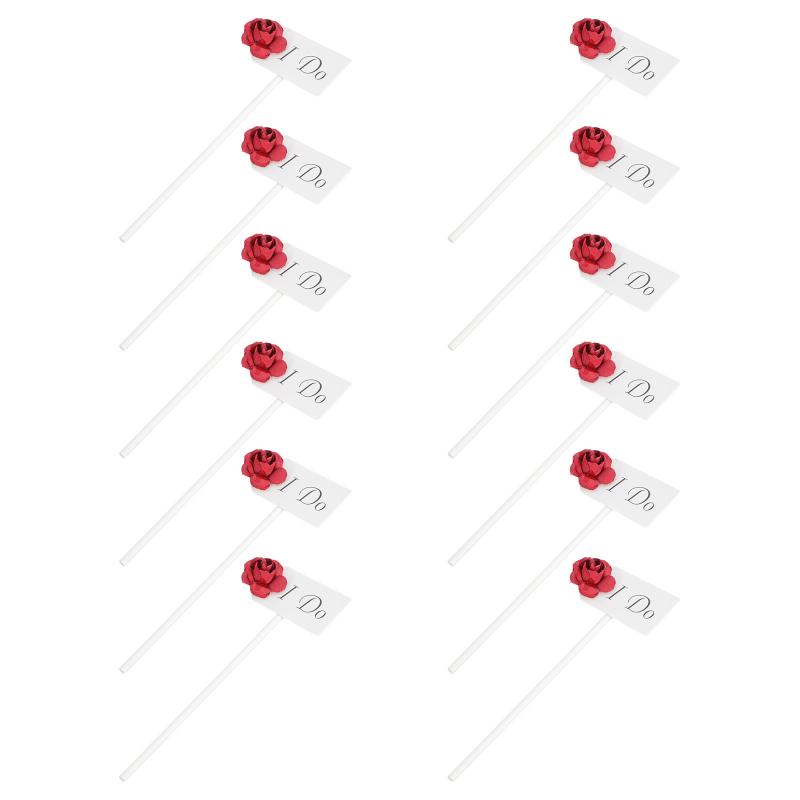 

Other Festive & Party Supplies 36pcs Wedding Cake Insert Romantic Topper Decoration Dessert Ornament