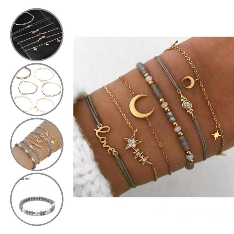 

Bangle Corrosion Resistant Grey Color Anti-fade Stylish Couples Bracelets For Students