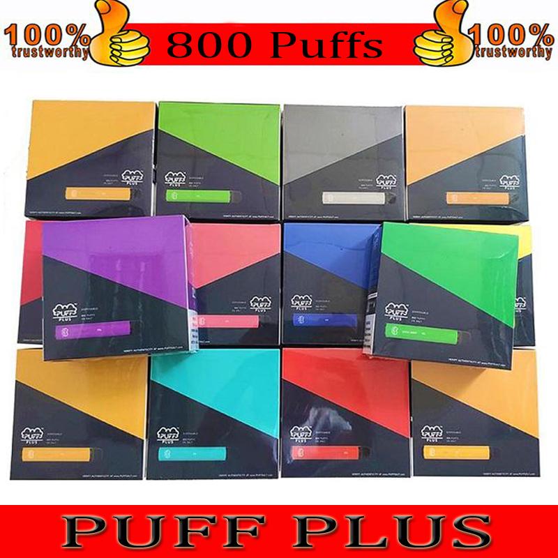

PUFF Bars Plus disposable vape 800+Puff Cartridge 550mAh Battery 3.2mL Vape Pods Stick Style vape Cigarettes Portable Vaporizer