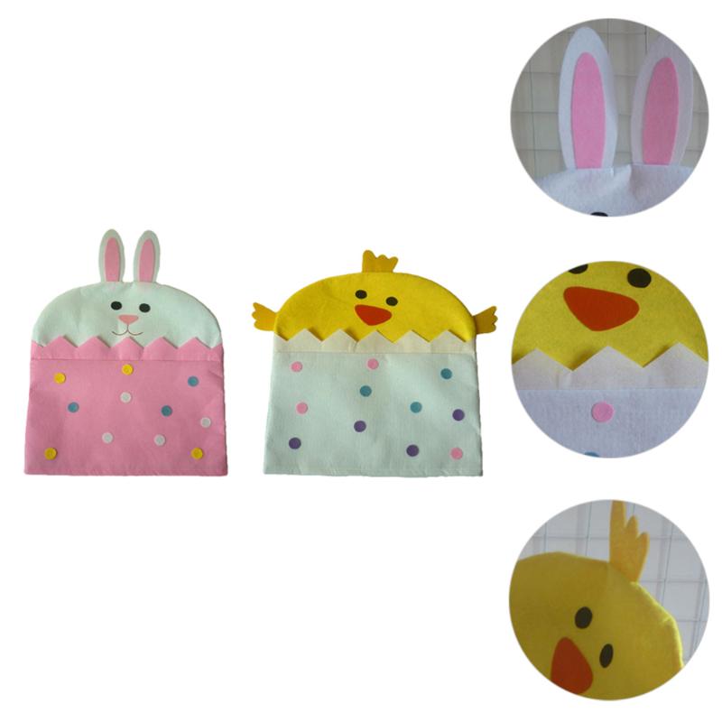 

2pcs Easter Chair Cover Chic Protector Fashionable Slipcovers Covers